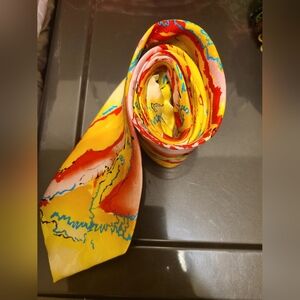 J.Garcia Tie Yellow-Red